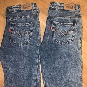 X2 Big Girl LEVIS SUPER SKINNY KNIT DENIM LEGGINGS